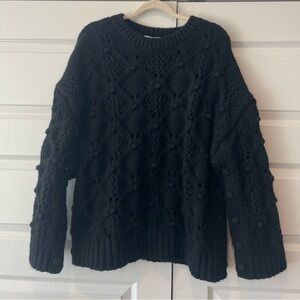 Cozy Black ZARA Knit Sweater
